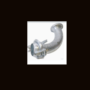 Male 90°Coupling with Hose End Galvanized Supplied with clamp ring